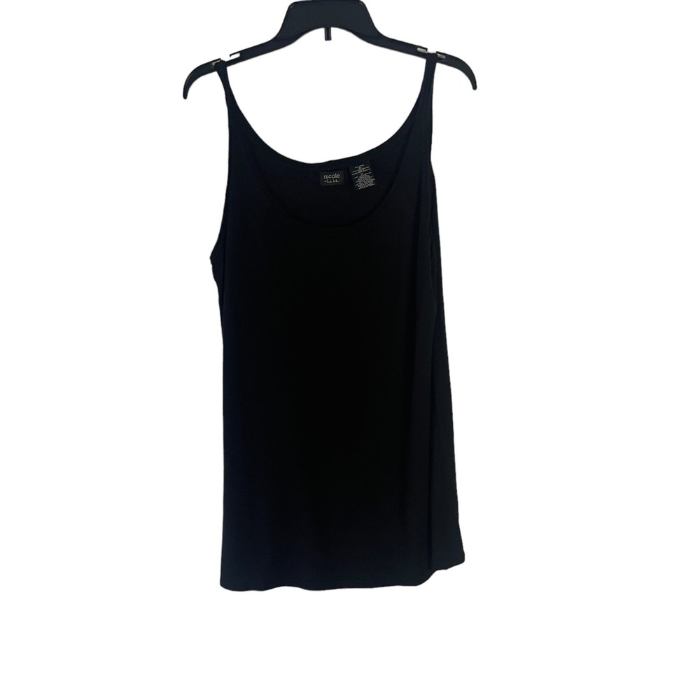 Nicole Miller Women's Size XL Modal Soft Black Tank Top